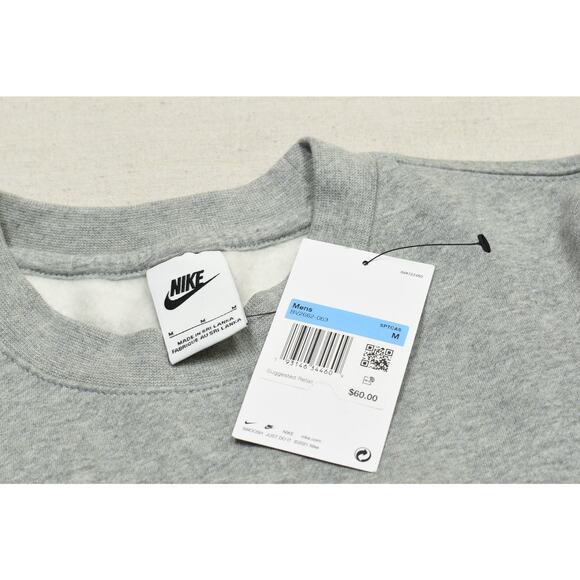 NEW Nike Sportswear Fleece Heather Crewneck Sweatshirt Size M BV2662-063 - Picture 3 of 8